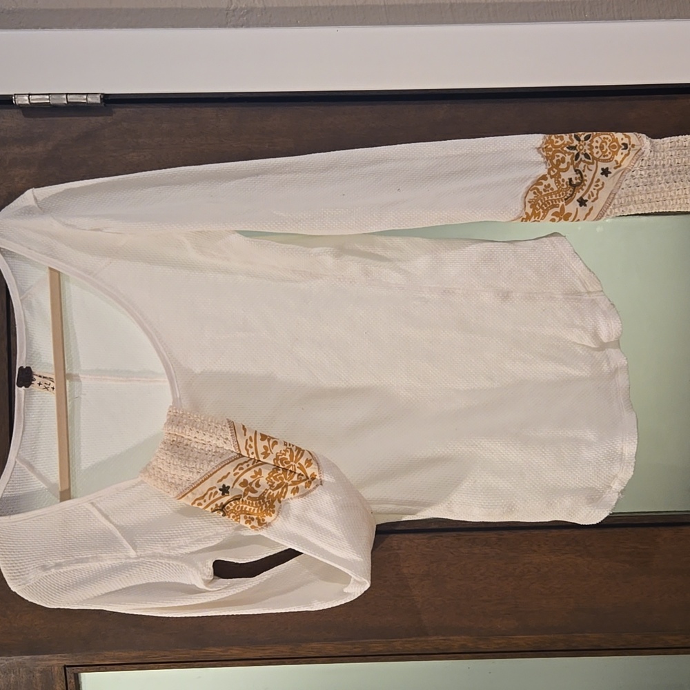 We The Free Long Sleeve White T